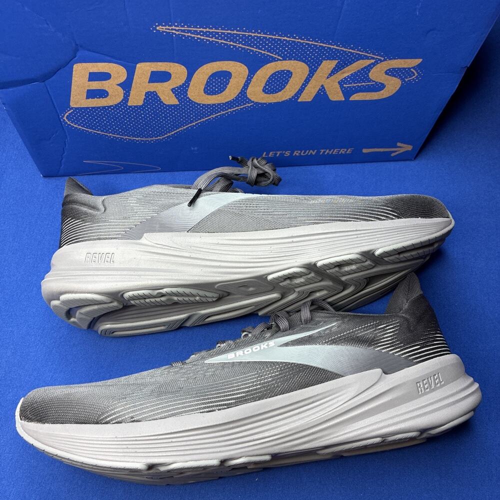 Brooks Revel 8 Shoe (2026) Primer Black Pearl Men's 13 Wide 2E 110468-2E-014 NIB